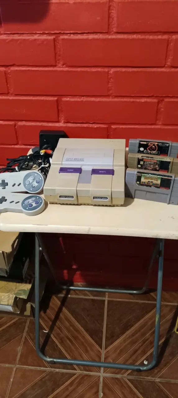 Consola Super Nintendo con controles - 6