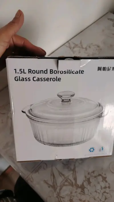 Cacerola de vidrio borosilicato 1.5L - miniatura 1