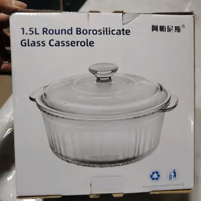 Cacerola de vidrio borosilicato 1.5L - miniatura 3
