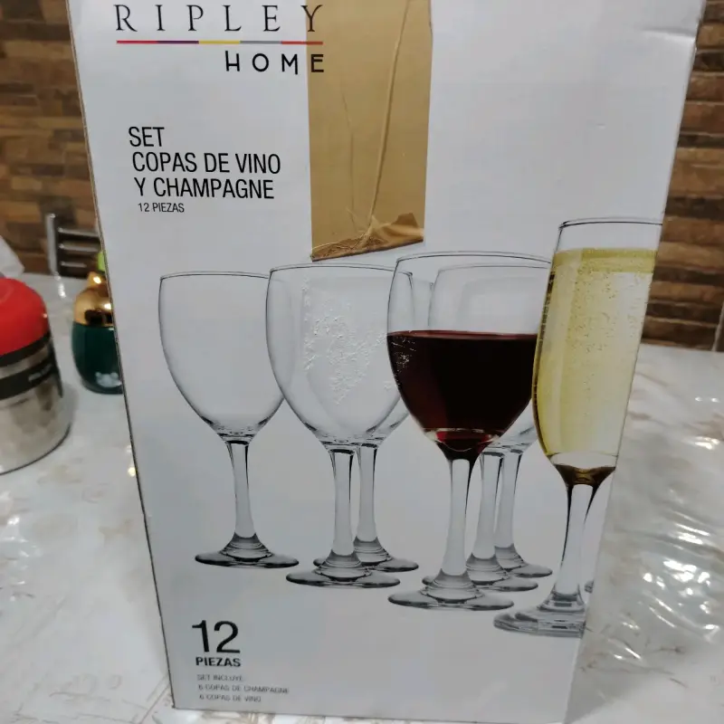 Set de copas de vidrio - 3