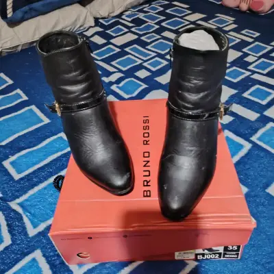 Botines negros Bruno Rossi - miniatura 1