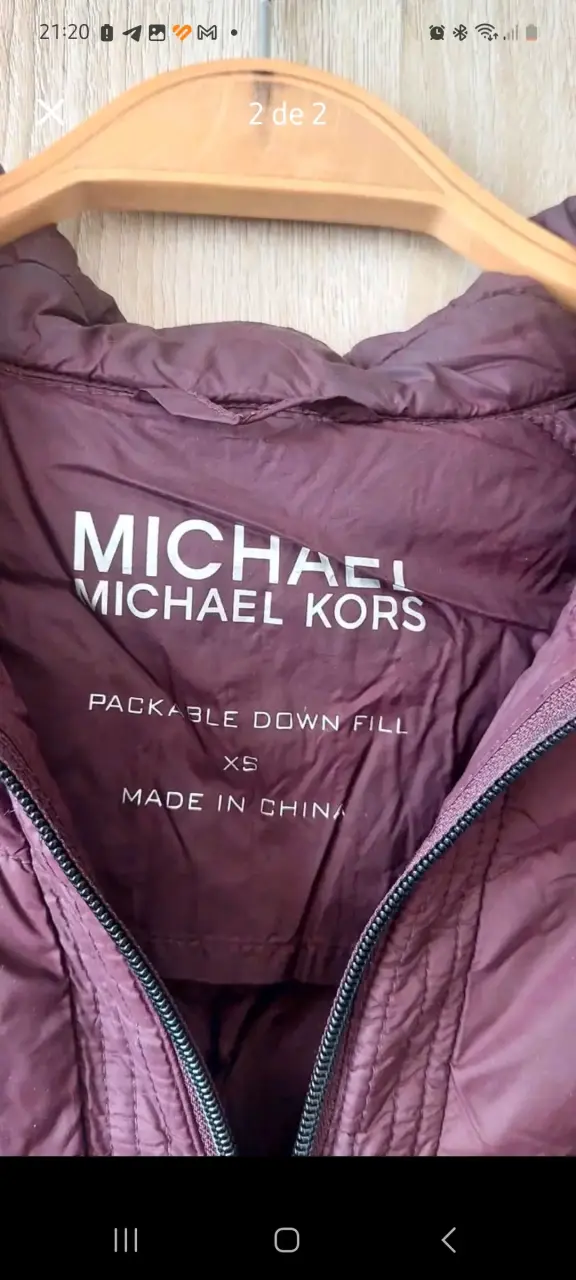Chaqueta Michael Kors burdeos