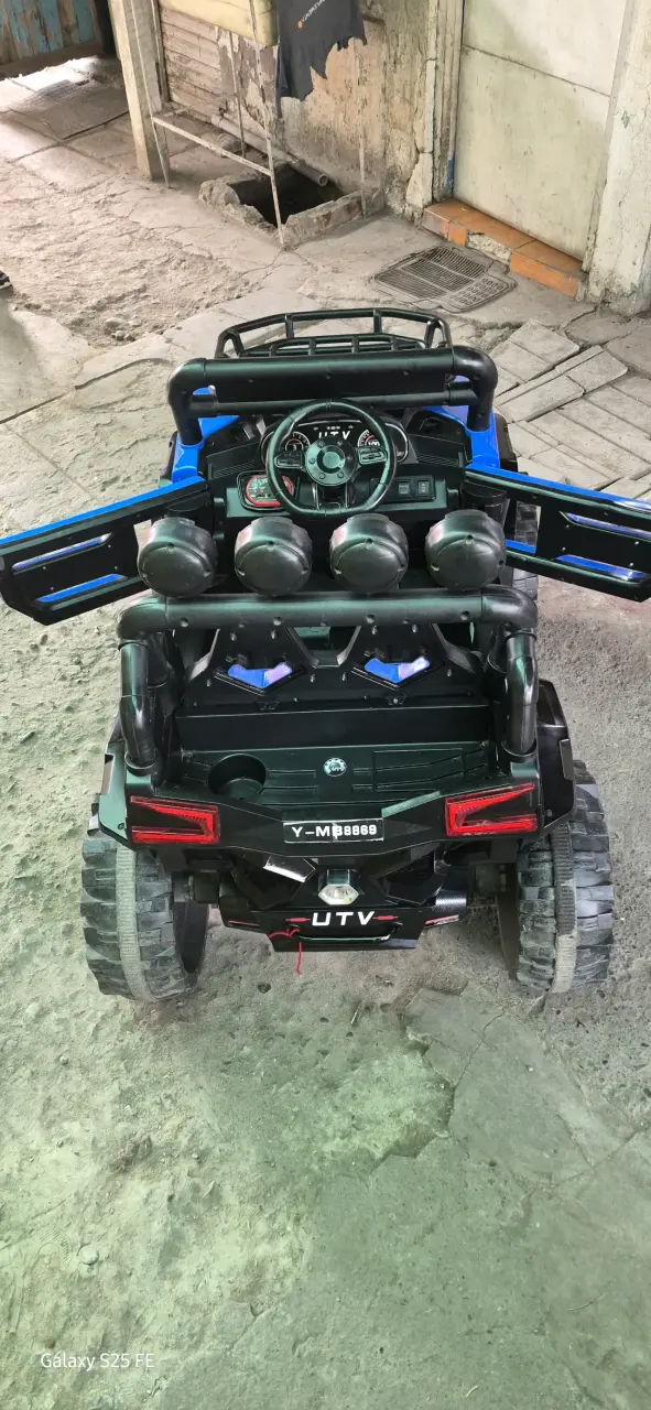 Jeep eléctrico infantil azul - 2