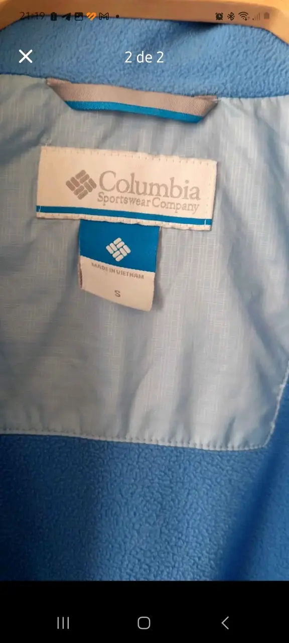 Chaqueta Columbia azul