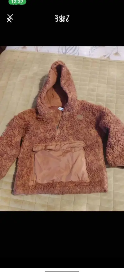 Parka infantil azul y amarilla - miniatura 4