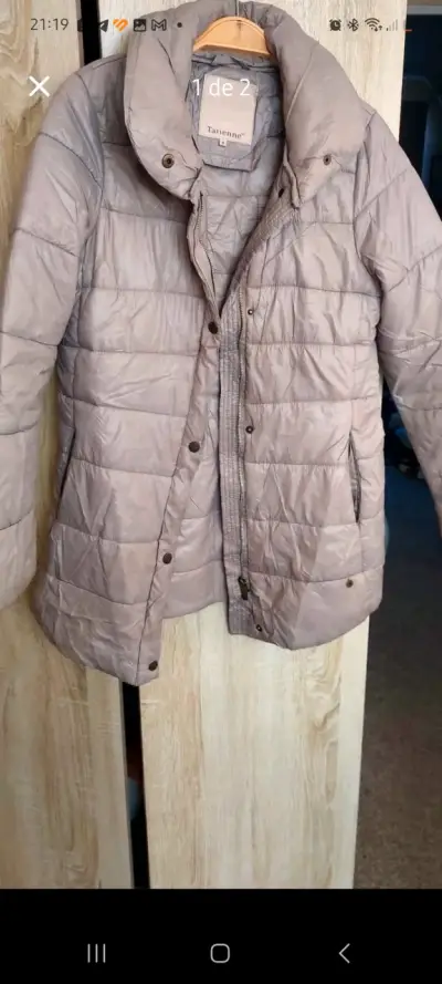 Chaqueta acolchada beige - miniatura 1