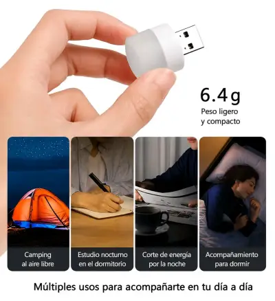 Luz nocturna USB LED - miniatura 4