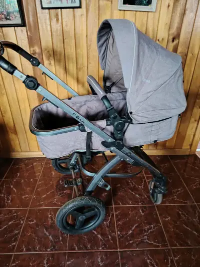 Coche de bebé Bebequel gris - miniatura 4