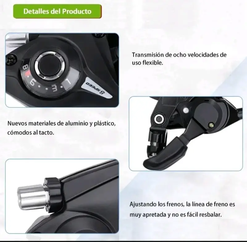 Kit palancas cambio 3 y 8 velocidades - 2