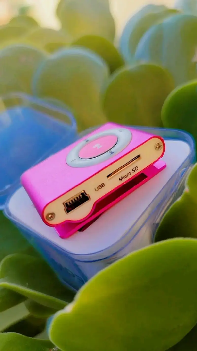 Reproductor MP3 clip rosa - 2