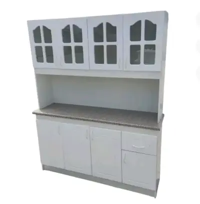 2 Puertas Mueble P/ Vidrio Dibujo Fresado 65x30cm - miniatura 4