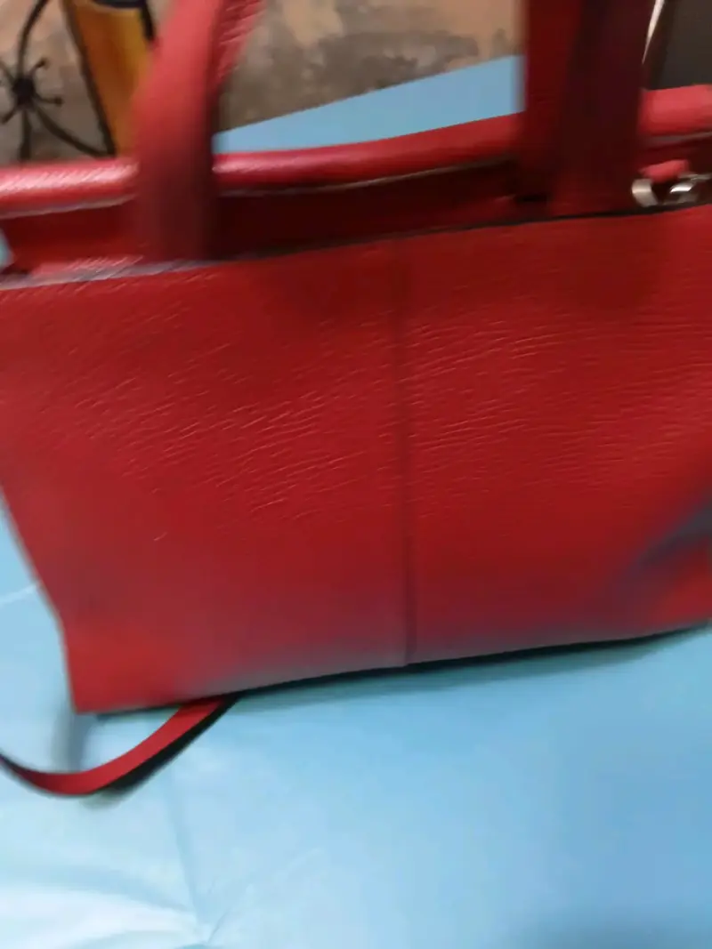 Bolso rojo asa corta - 3