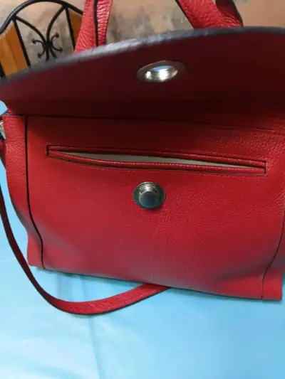 Bolso rojo asa corta - miniatura 6