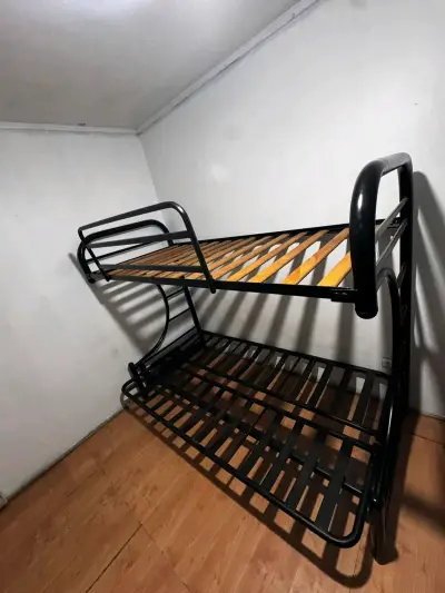 Camarote futón negra metálica - miniatura 1
