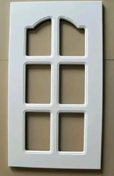 2 Puertas Mueble P/ Vidrio Dibujo Fresado 70x30cm - miniatura 1