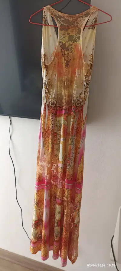 Vestido largo estampado floral - miniatura 1