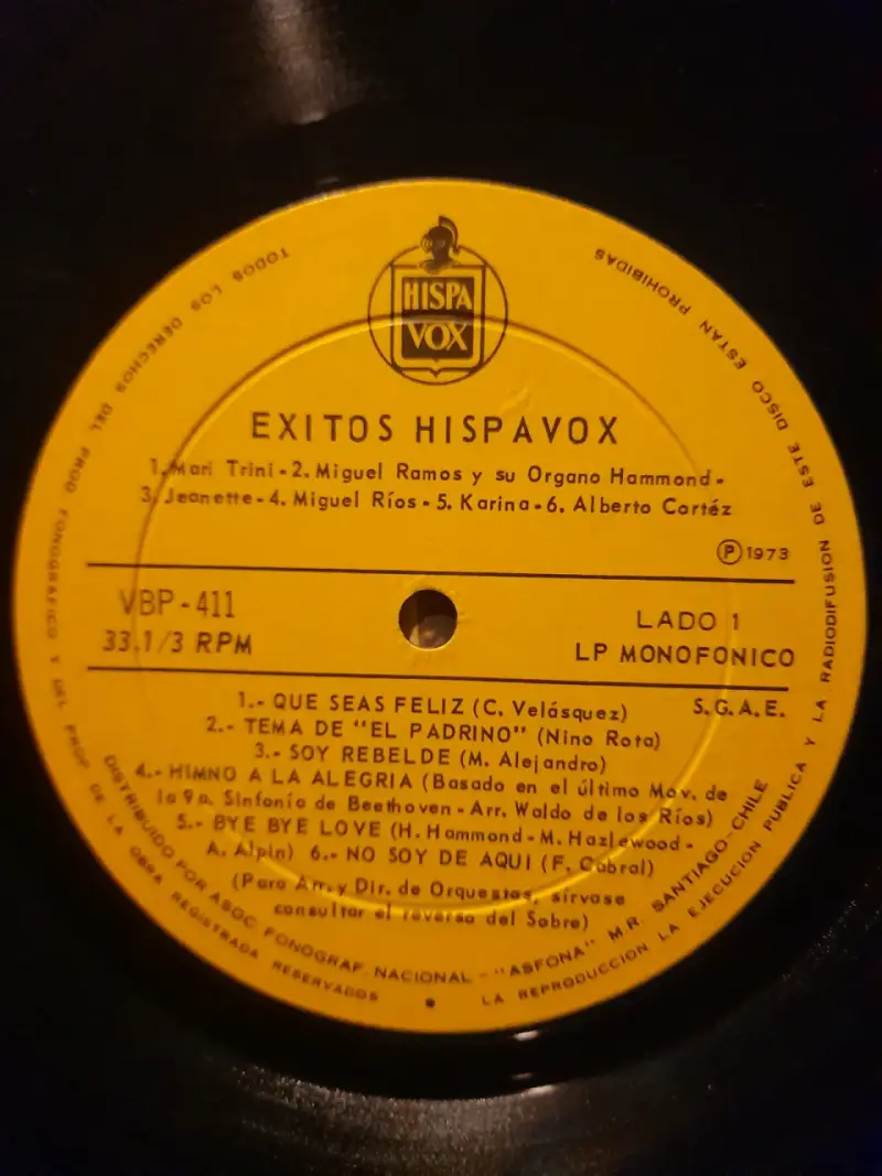 Vinilo Éxitos Hispavox VBP-411 - 4
