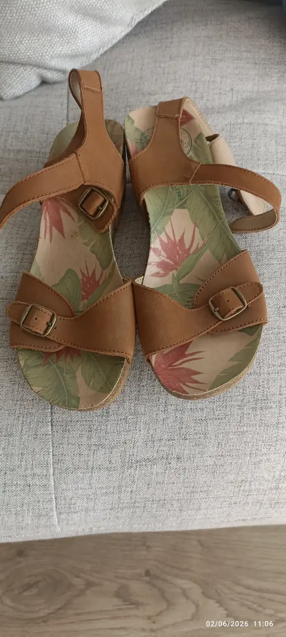 Sandalias marrones con plataforma - 2