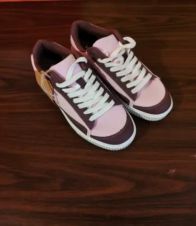 Zapatillas bicolor rosa y marrón - miniatura 2