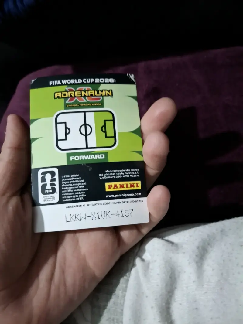 Tarjeta de colección Panini - 2