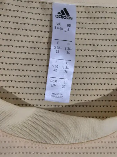 Polera deportiva Adidas beige - miniatura 2