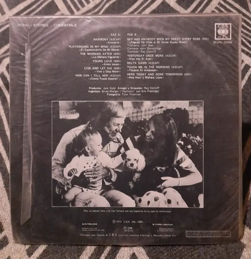 vinilo Ray Conniff - Armonía - 2