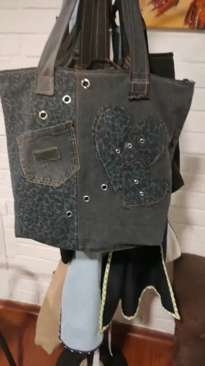 Bolso de mezclilla reciclada - miniatura 4