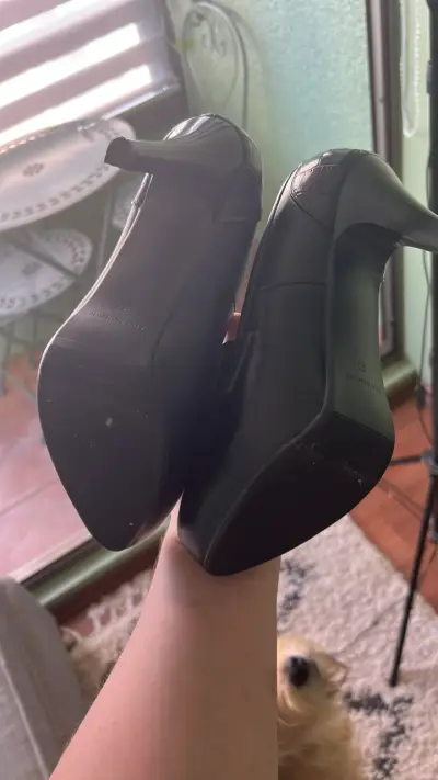 Zapatos negros de cuero Eda MANZINI - miniatura 6