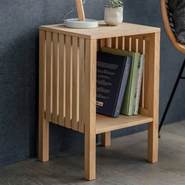 Veladores de madera y melamina estilo nórdico - 5