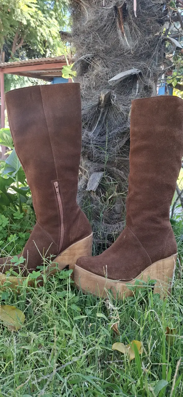 Botas de cuero marrón - 2