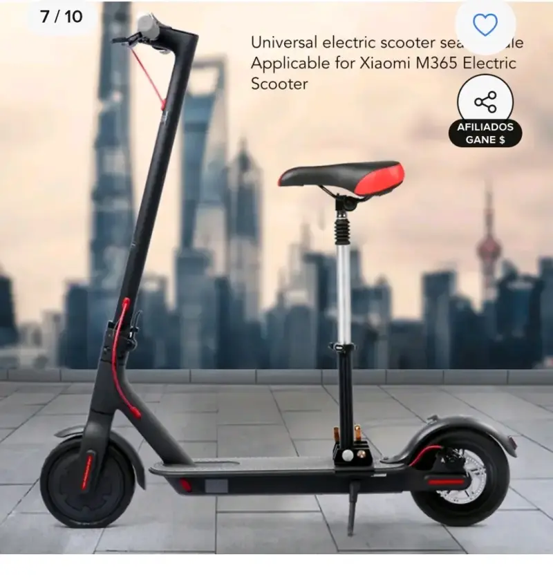 Asiento ajustable para scooter eléctrico - 2