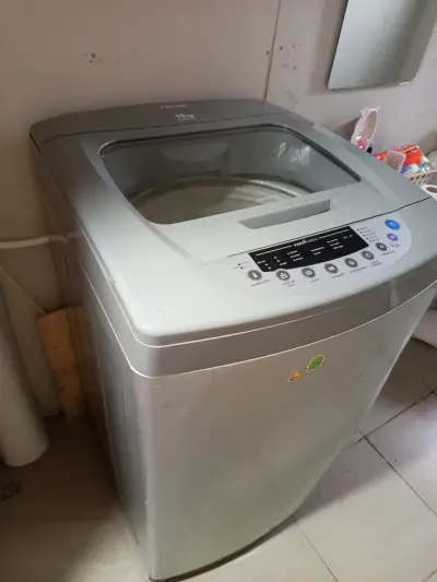 Lavadora automática 15 kg gris - miniatura 1