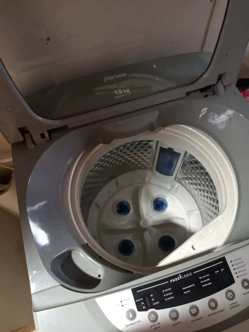 Lavadora automática 15 kg gris - 2