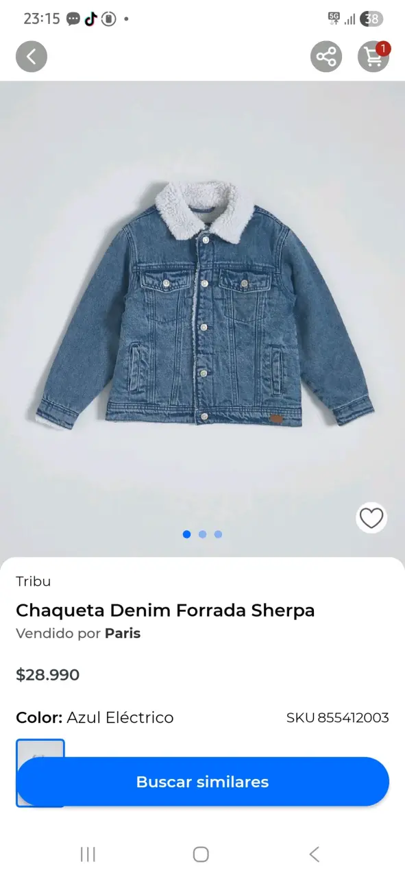 Chaqueta de mezclilla con forro - 2