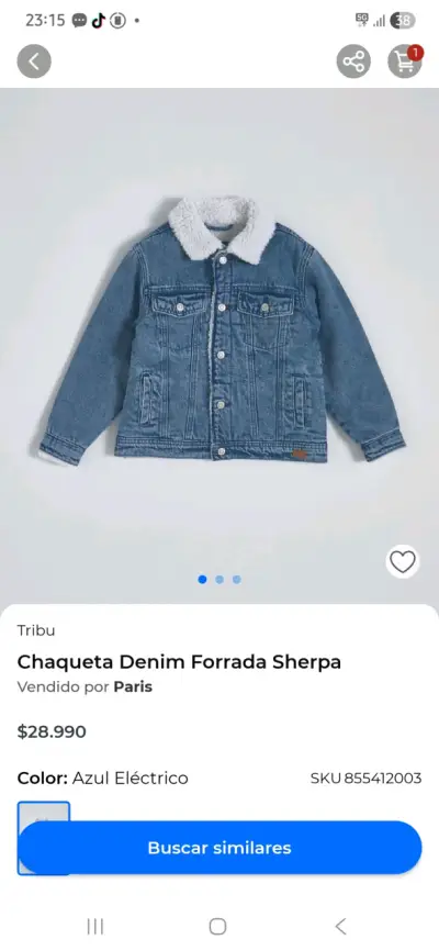 Chaqueta de mezclilla con forro - miniatura 2