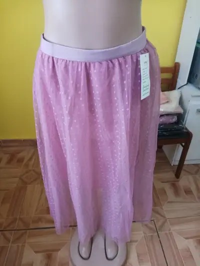 Falda negra de malla - miniatura 3