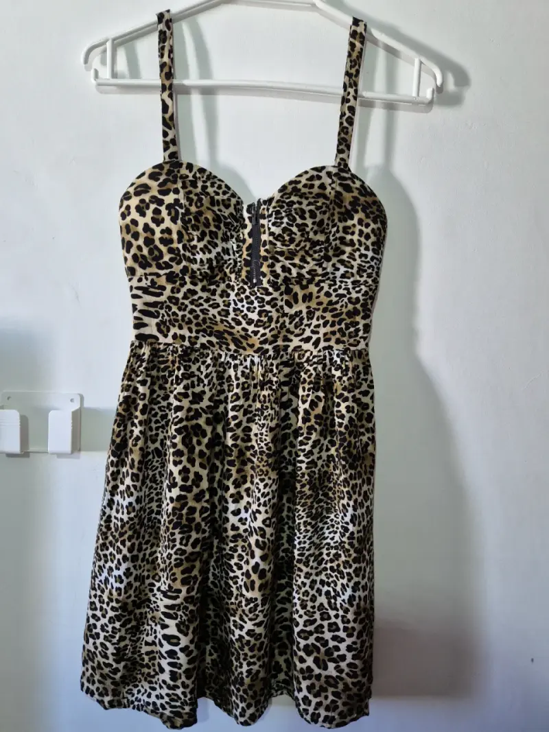 Vestido estampado rosa nuevo - 3
