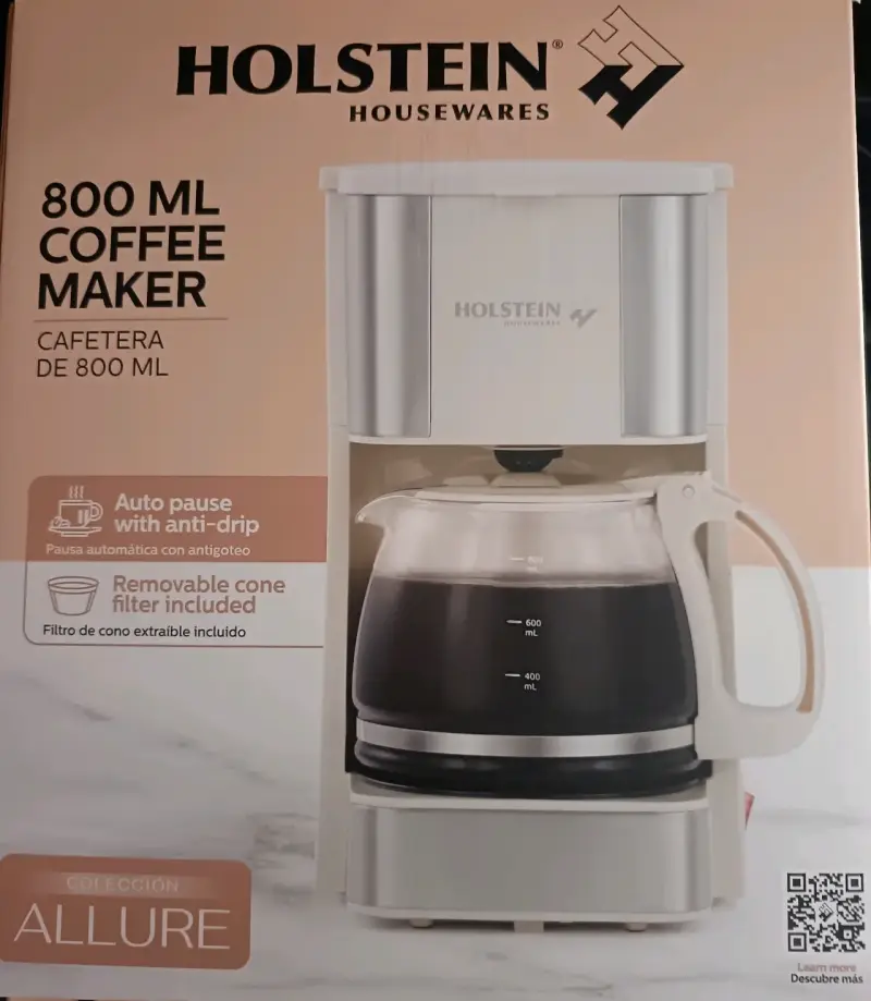 Cafetera Holstein 800 ml nueva
