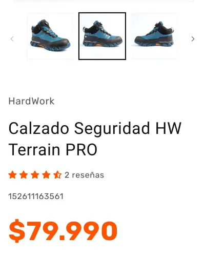 Botas de seguridad Terrain Pro azul - miniatura 2