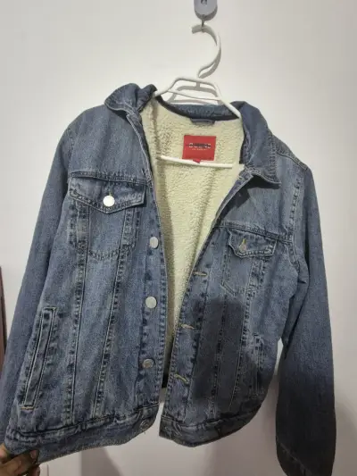 Chaqueta jeans azul Guess - miniatura 3