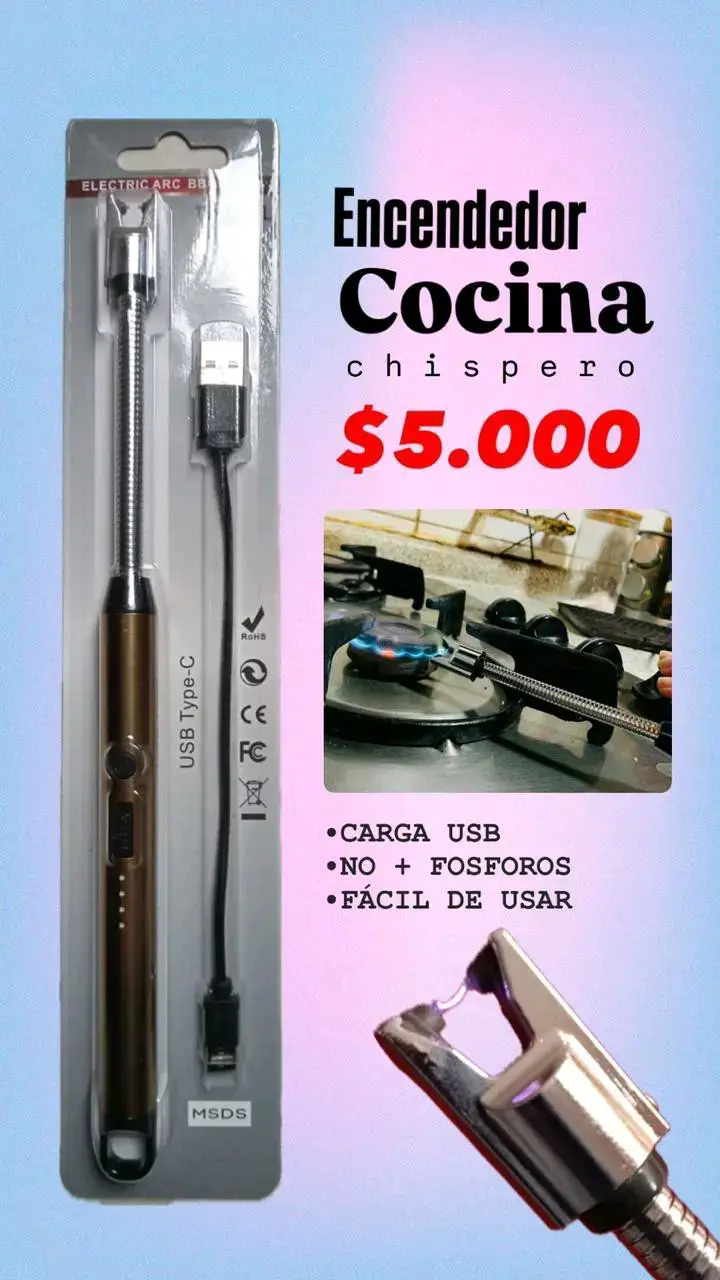 Encendedor de cocina USB