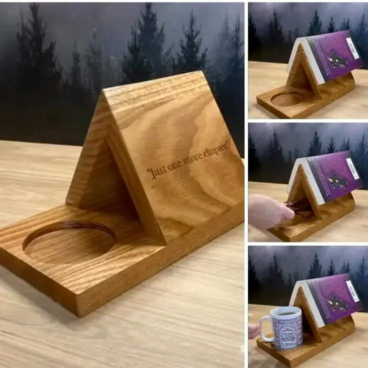 Estante de libros de madera - 4