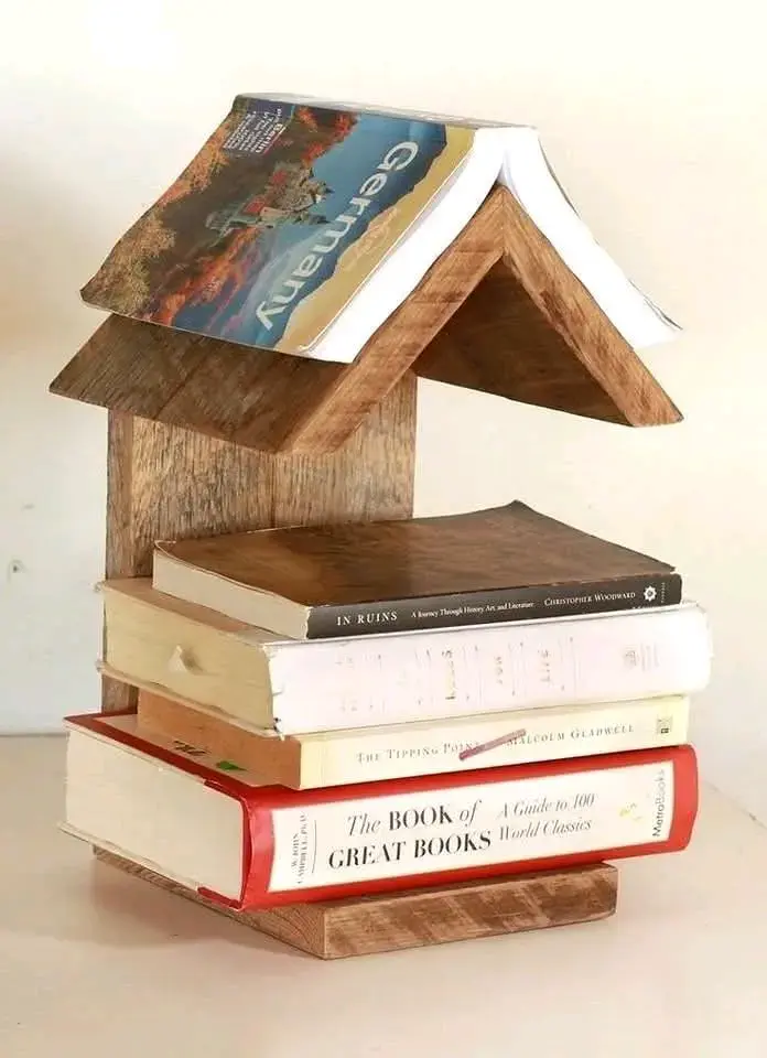 Estante de libros de madera - 6