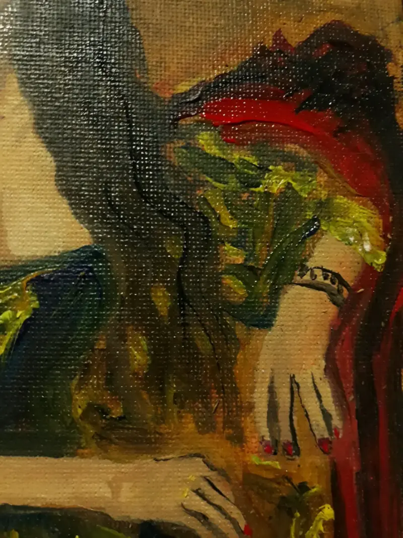 Cuadro retrato femenino Hecho a mano - 2