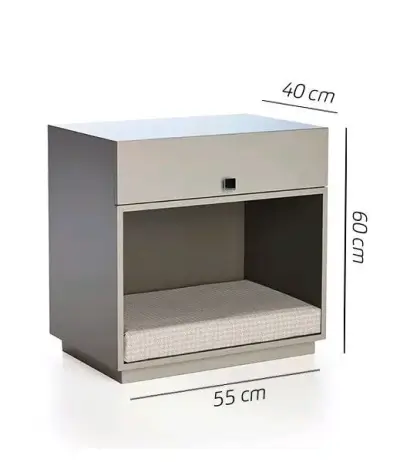 Mesa de noche o veladores con cama para mascotas - miniatura 1
