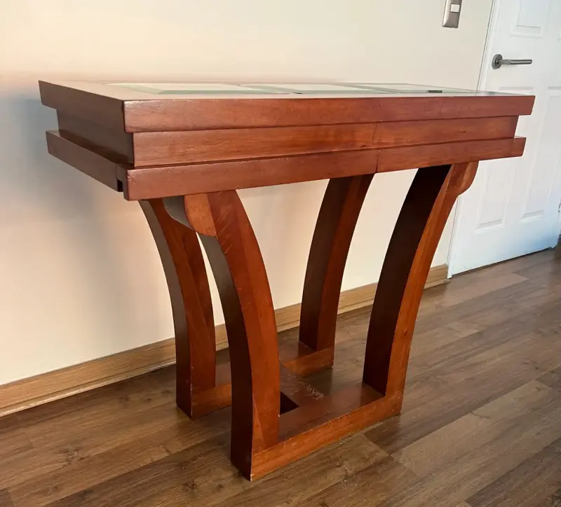 Mesa de arrimo madera noble - 2