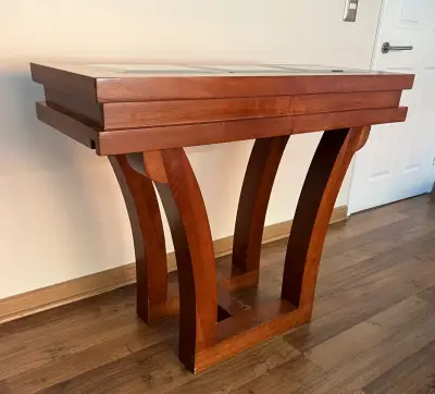 Mesa de arrimo madera noble - miniatura 2