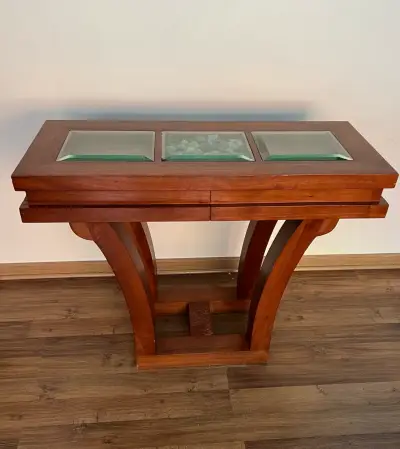 Mesa de arrimo madera noble - miniatura 3