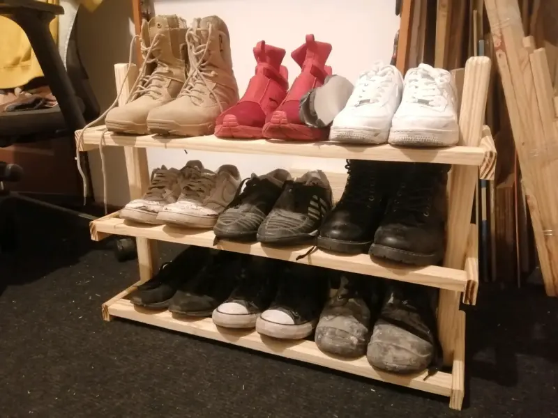 ZAPATERA, Estantería de zapatos de madera - 1