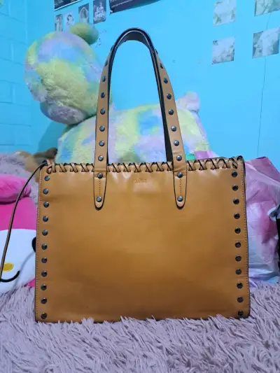 Cartera café Prüne con detalles - miniatura 1